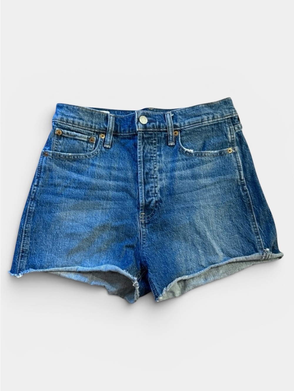 GAP 3" Sky High Rise Cheeky Denim Shorts with Washwell - Size 28/6R (NWOT)
